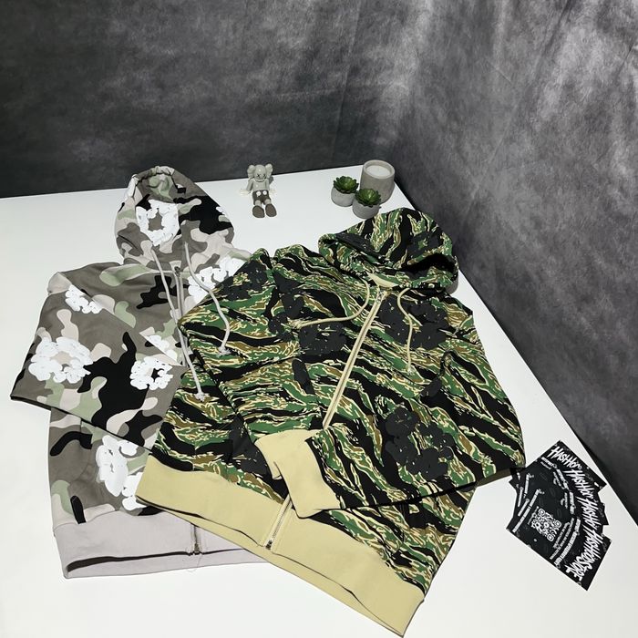 Зіп-худі Denim tears camo зіпка кофта худі