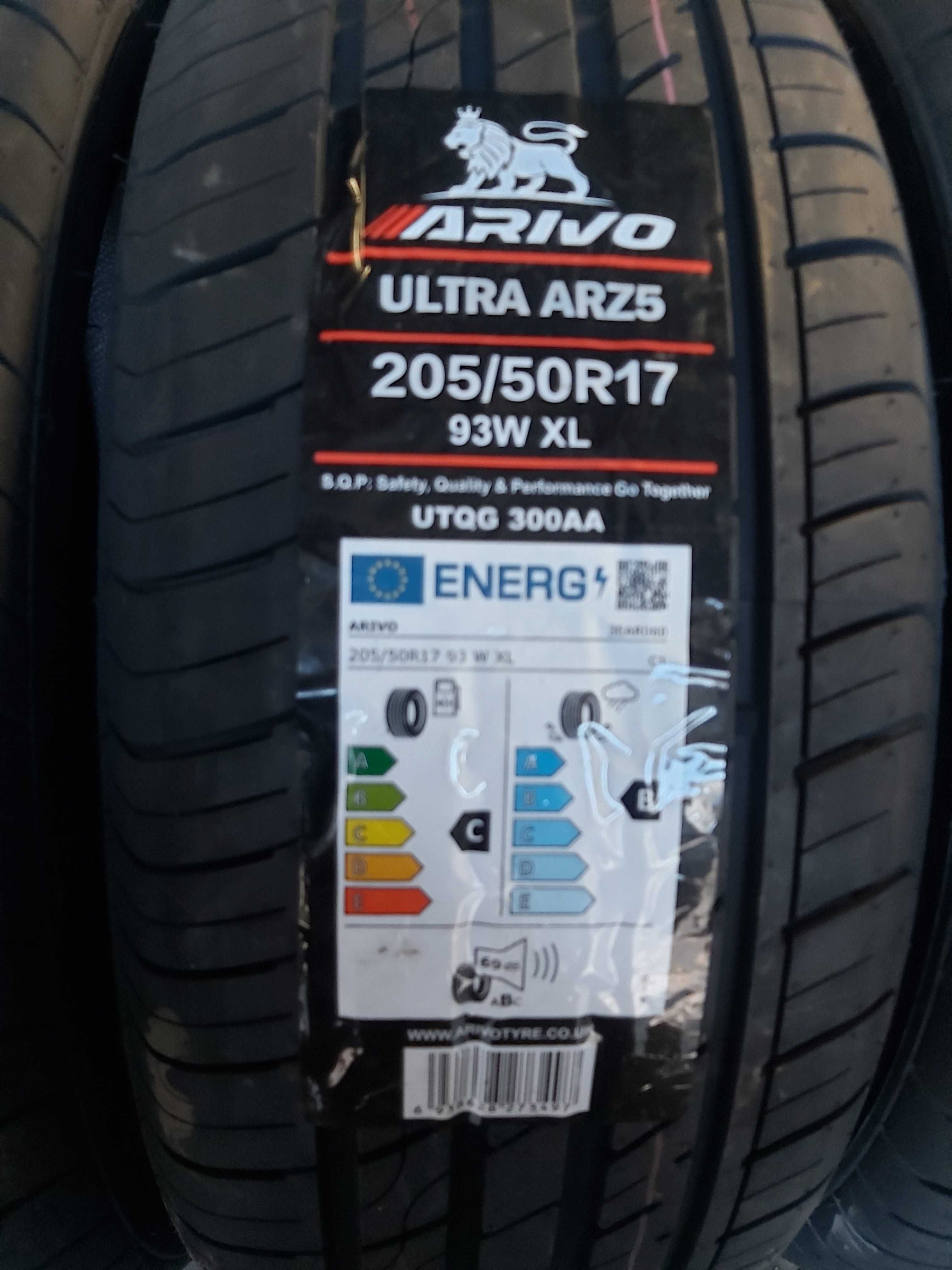 205/50R17 93W Xl Arivo ULTRA ARZ5 Cztery nowe opony letnie