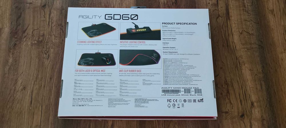 Podkładka MSI Agility GD60