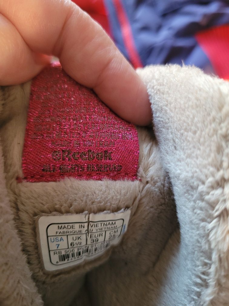 Kurtka zimowa nowa buty zimowe ocieplane reebok