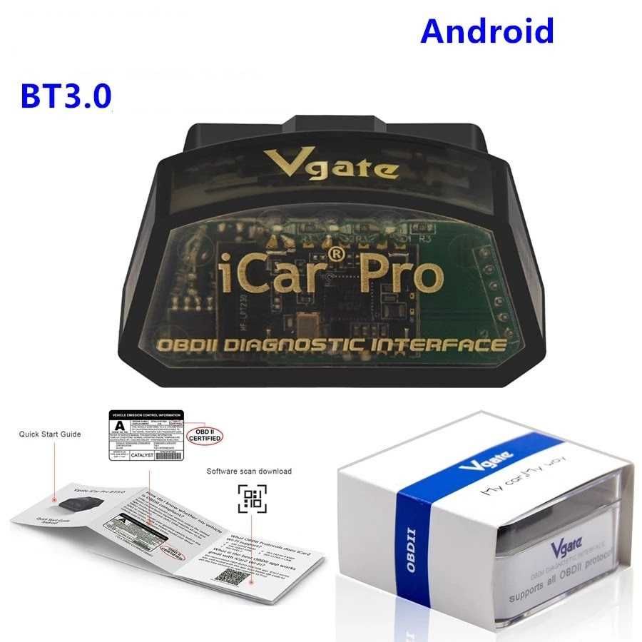 Vgate iCar Pro OBD2 BT Android/PC Auto Diagnostico +Apps Desbloqueados