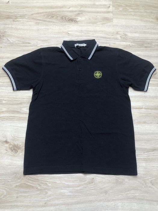 Granatowa koszulka polówka stone island męska
