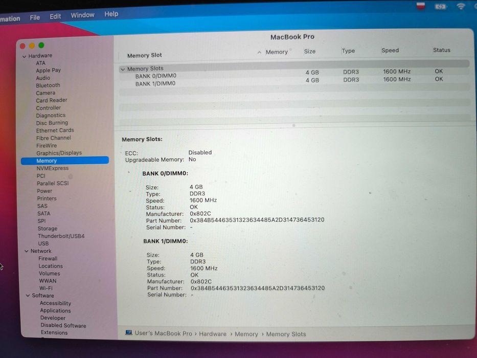 MacBook Pro Lato 2013, 8 GB RAM, 128 GB SSD