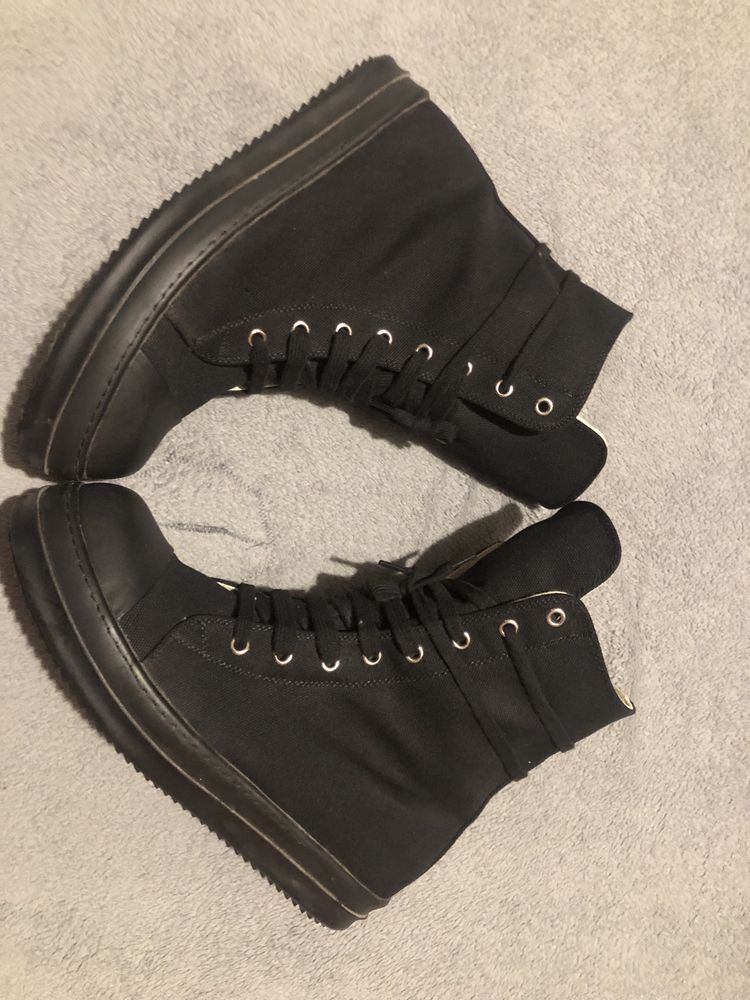 rick owens full black ramones