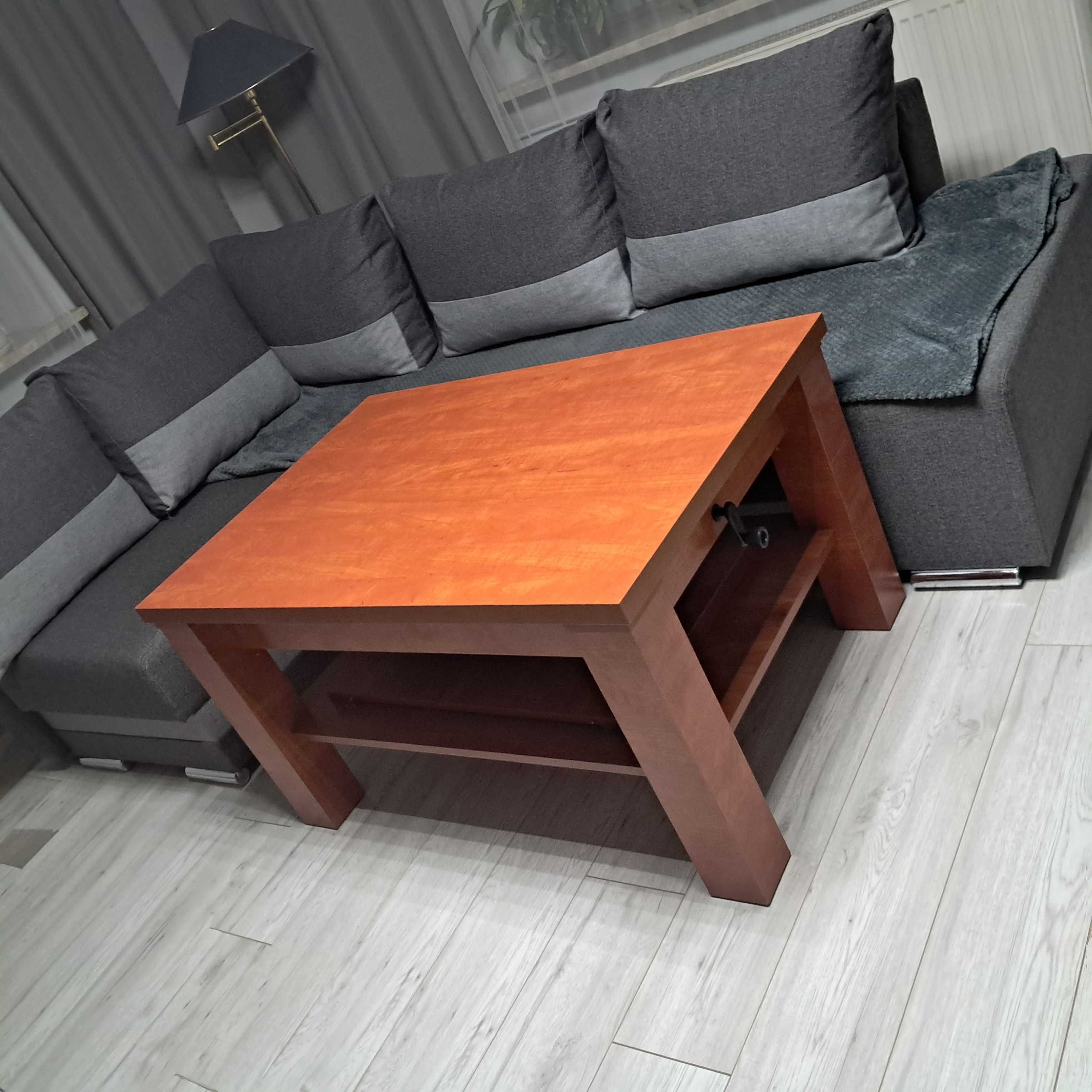 Ława stół podnoszony 2w1 Rozkładany 110x75x60 160x75x75
