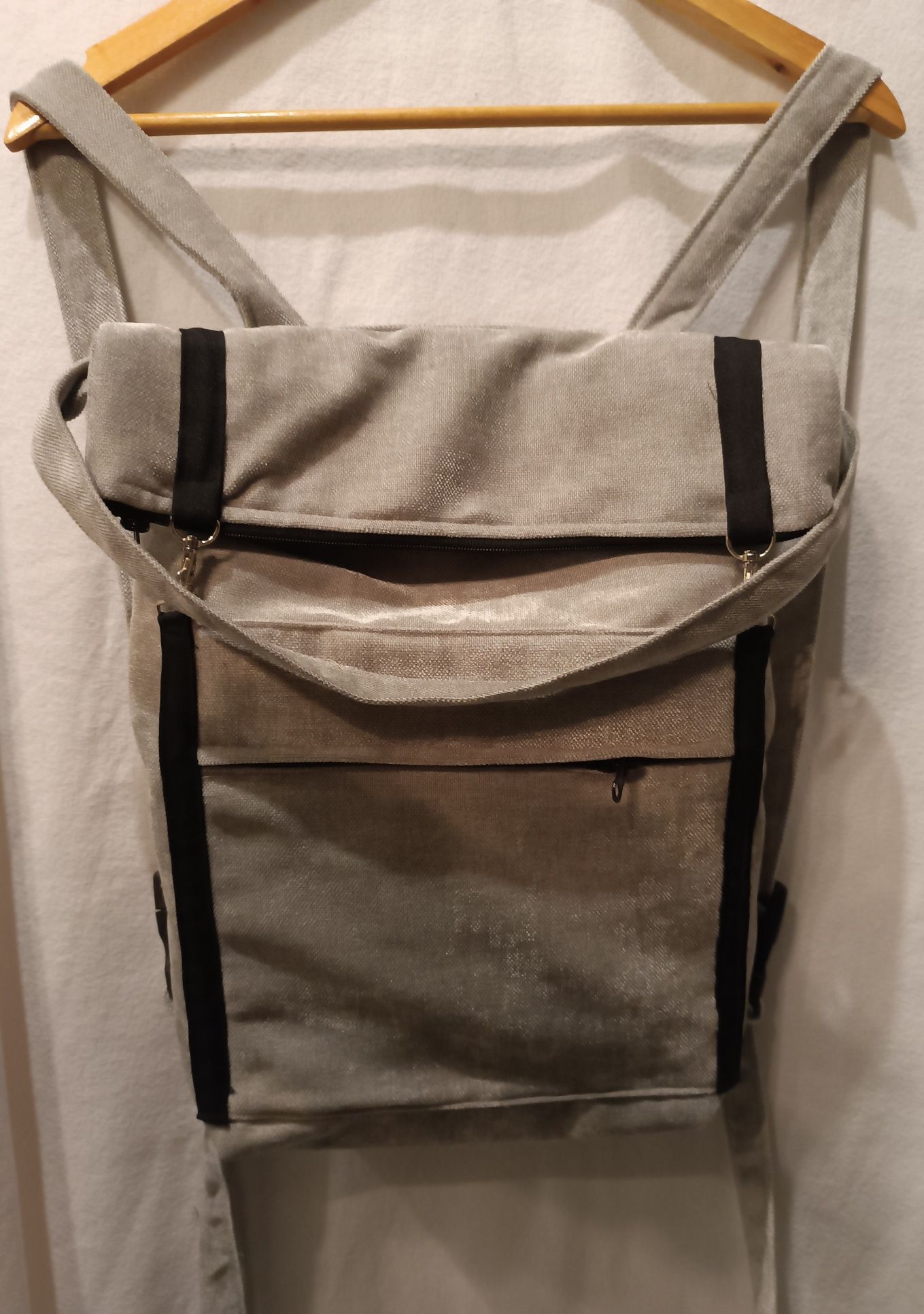 Torebka- plecak . Handmade.