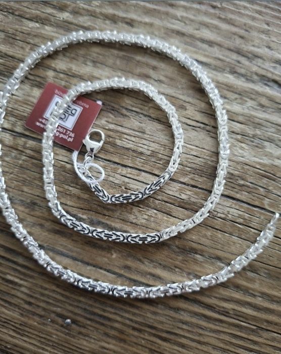 Masywny srebrny łańcuch KRÓLEWSKI 32,8g 55cm