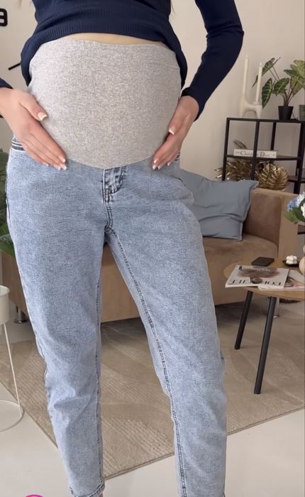 Джинсы МОМ для вагітних