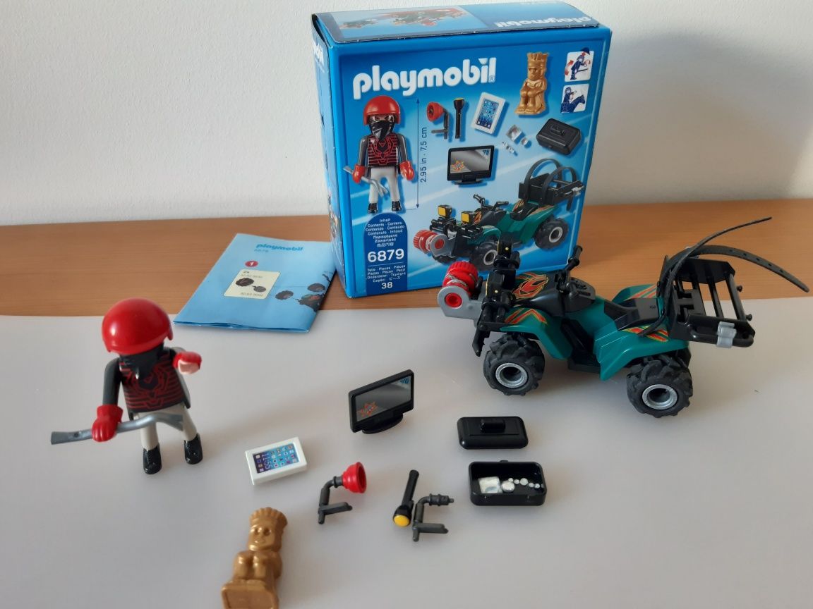 Playmobil 6879 Przestepca z Quadem. Jak nowy