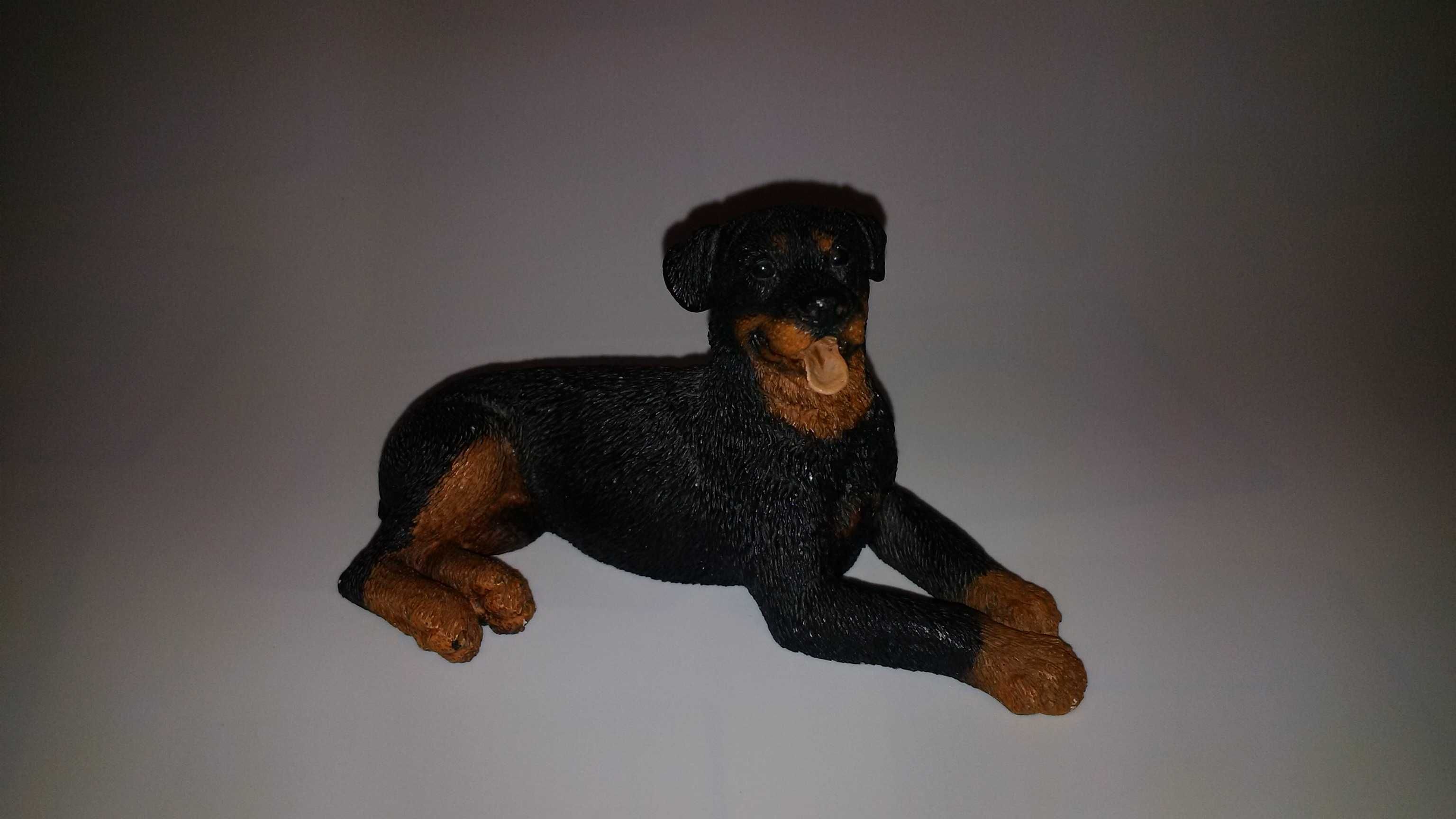 figurka psa rasy rottweiler