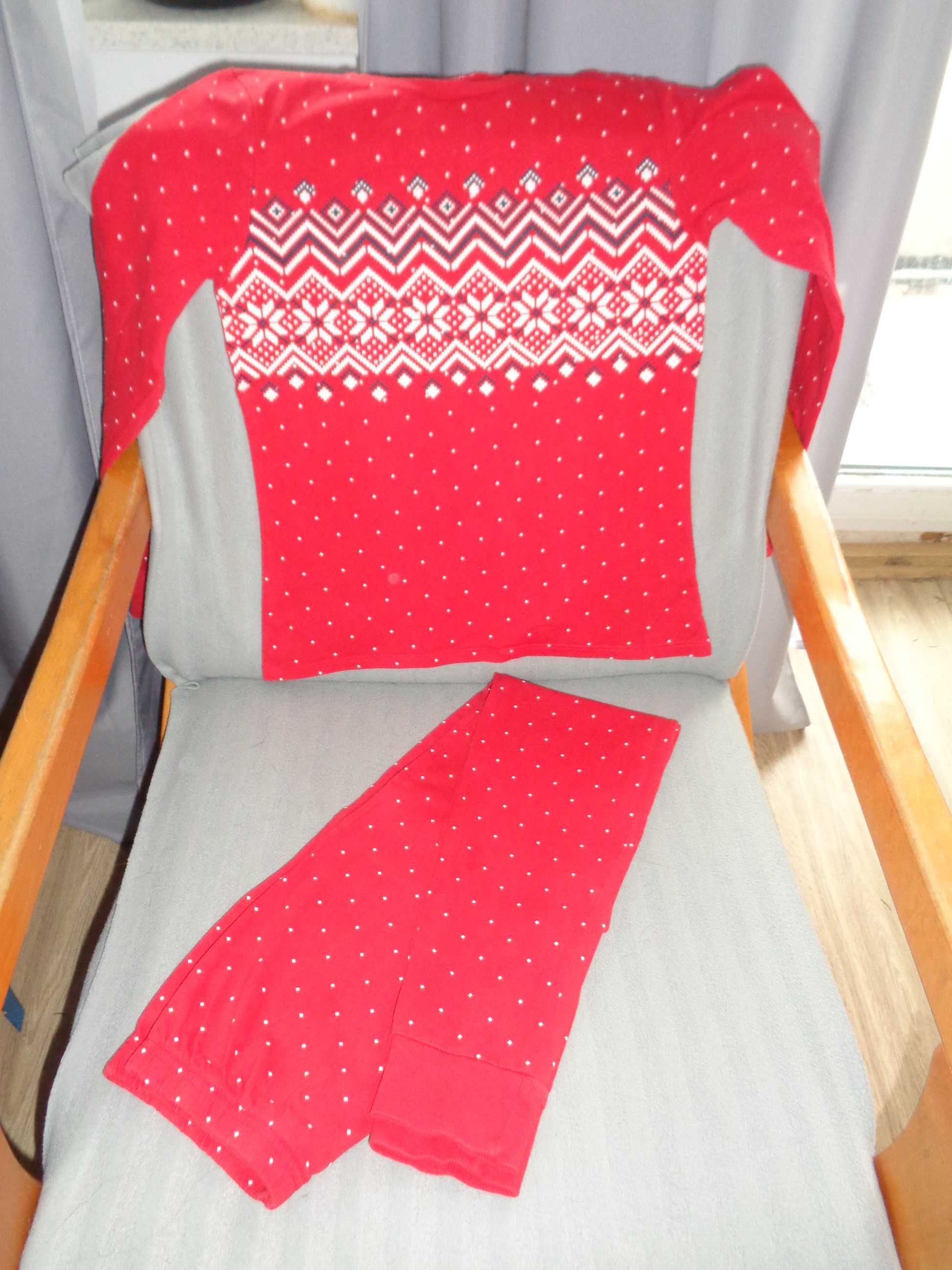 Piękna piżama świąteczny wzór roz 152 na około 11-12 lat