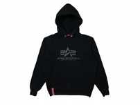 ALPHA INDUSTRIES Bluza z Kapturem Męska Logowana r. M