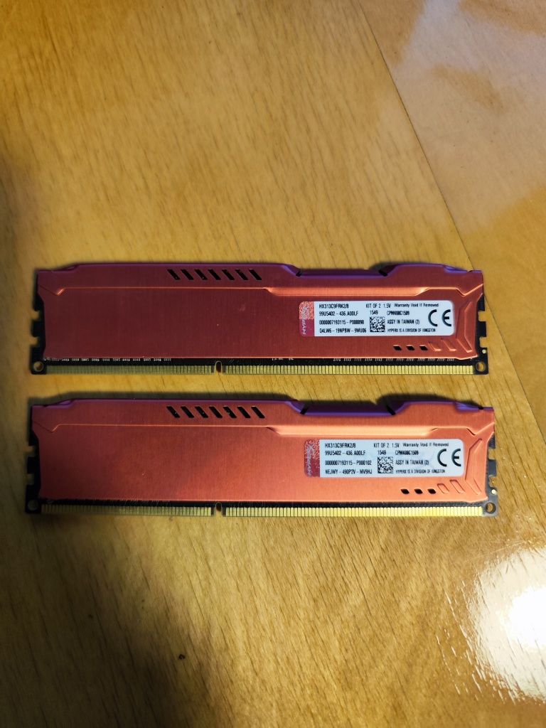 Pamięć HyperX DDR3, 8 GB, 1333MHz, CL9 (HX313C9FRK2/8) - 2 x 4 GB