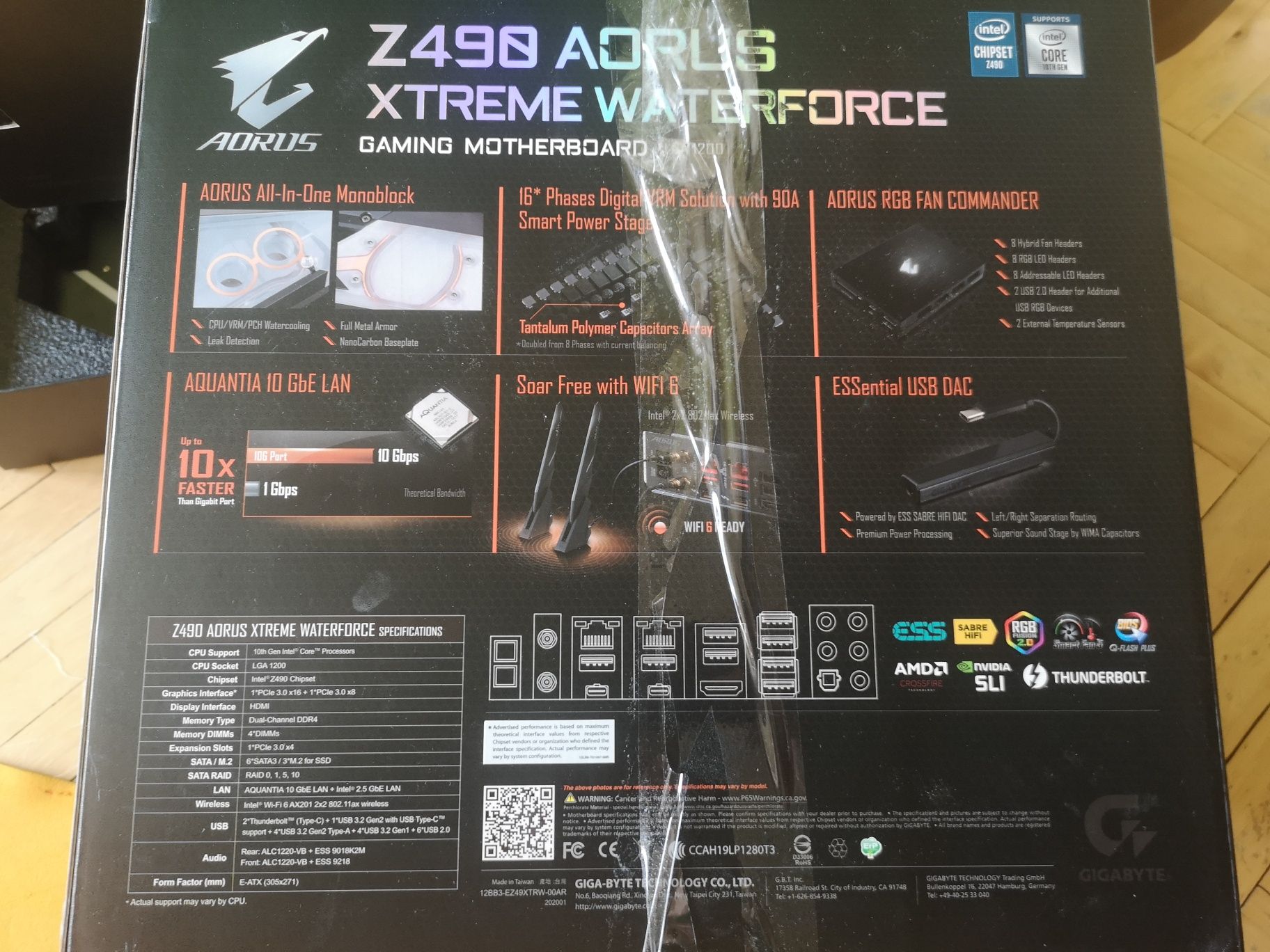 Корпус THERMALTAKE на  колесах з системою охолодження z490 Aorus xtre