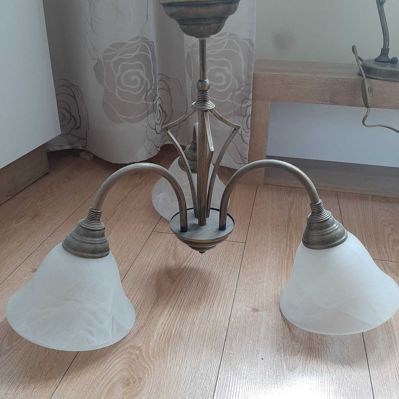 Lampa sufitowa i 2 lampki nocne