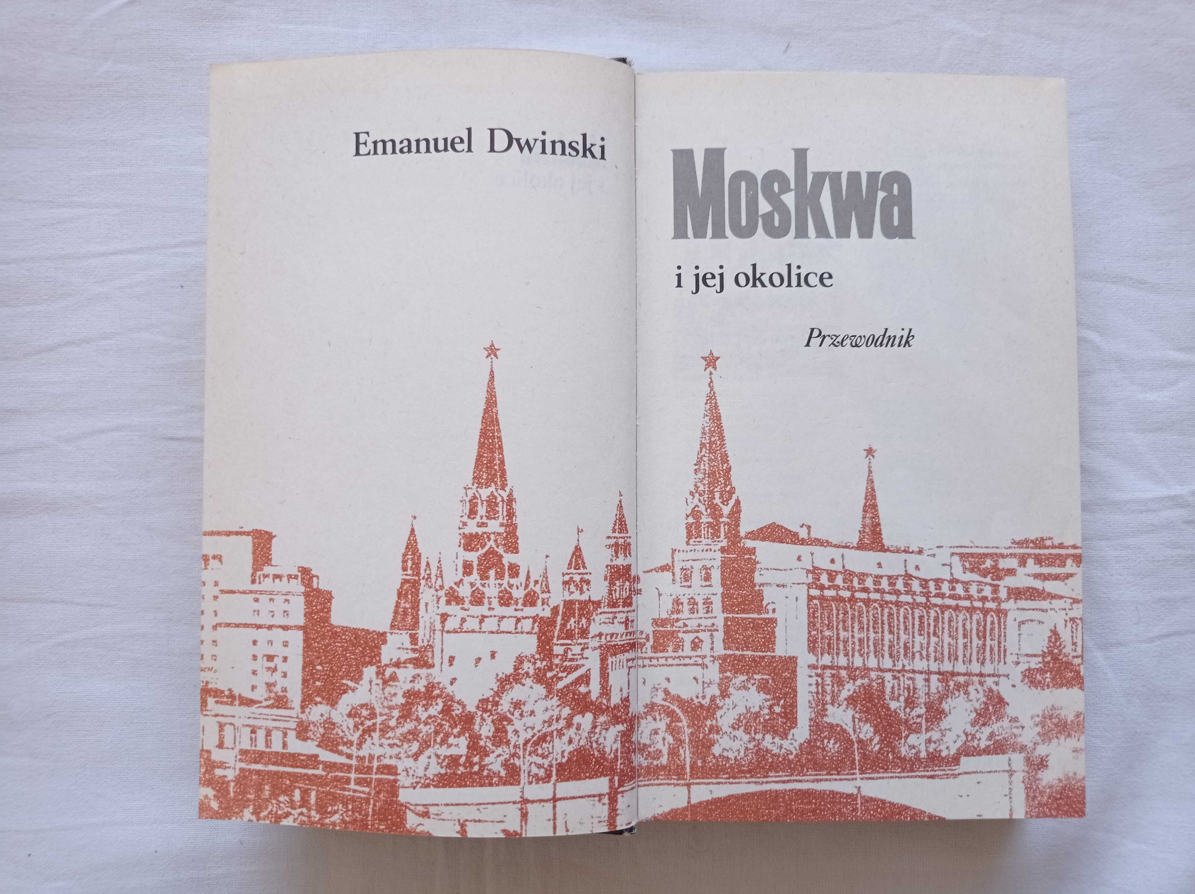 Emanuel Dwinski Moskwa i jej okolice przewodnik 1983 mapa