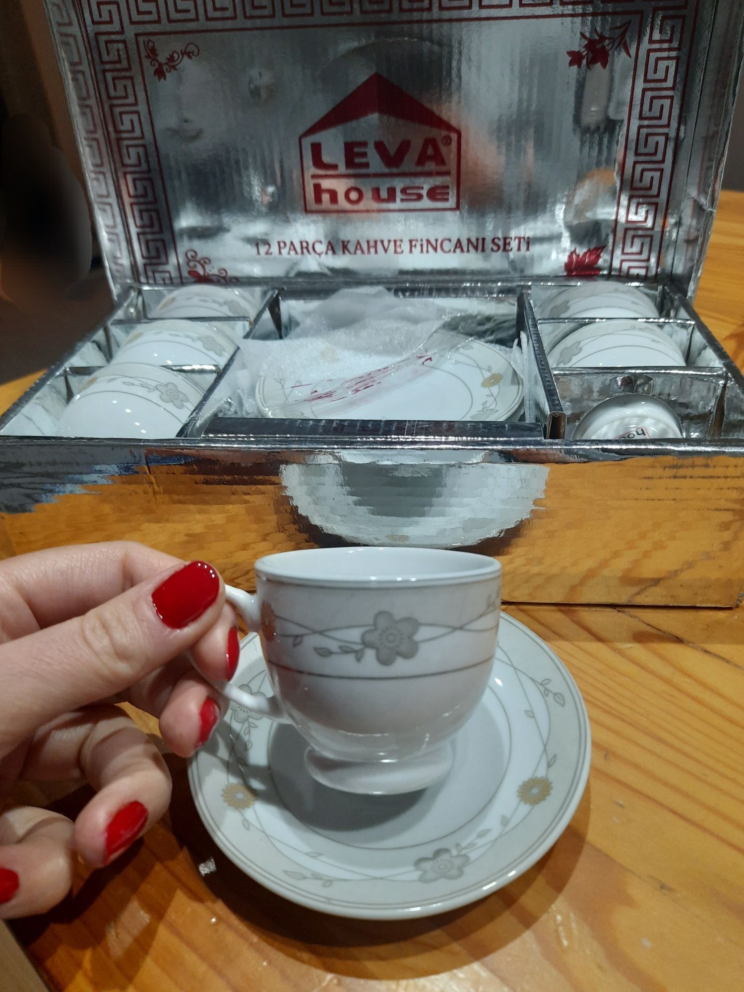 Porcelanowy zestaw do kawy po turecku/ do espresso.