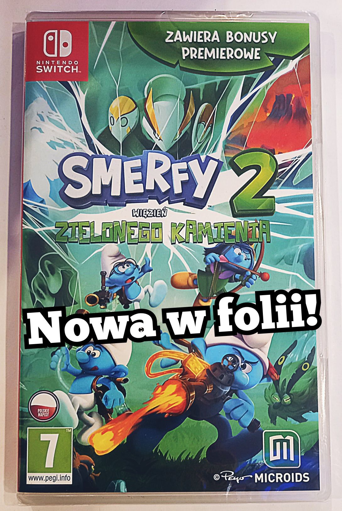 Smerfy 2 Więzień Kamienia PL Nintendo Switch /Nowa w folii! s. Chorzów
