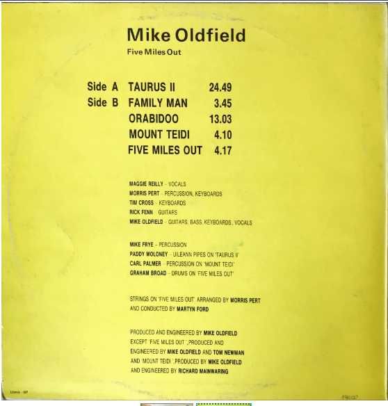 Winyl Mike OLDFIELD-FIVE Miles