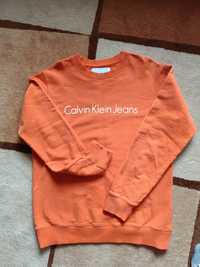 Sweter Calvin Klein,w ładnym pomarańczowym kolorze