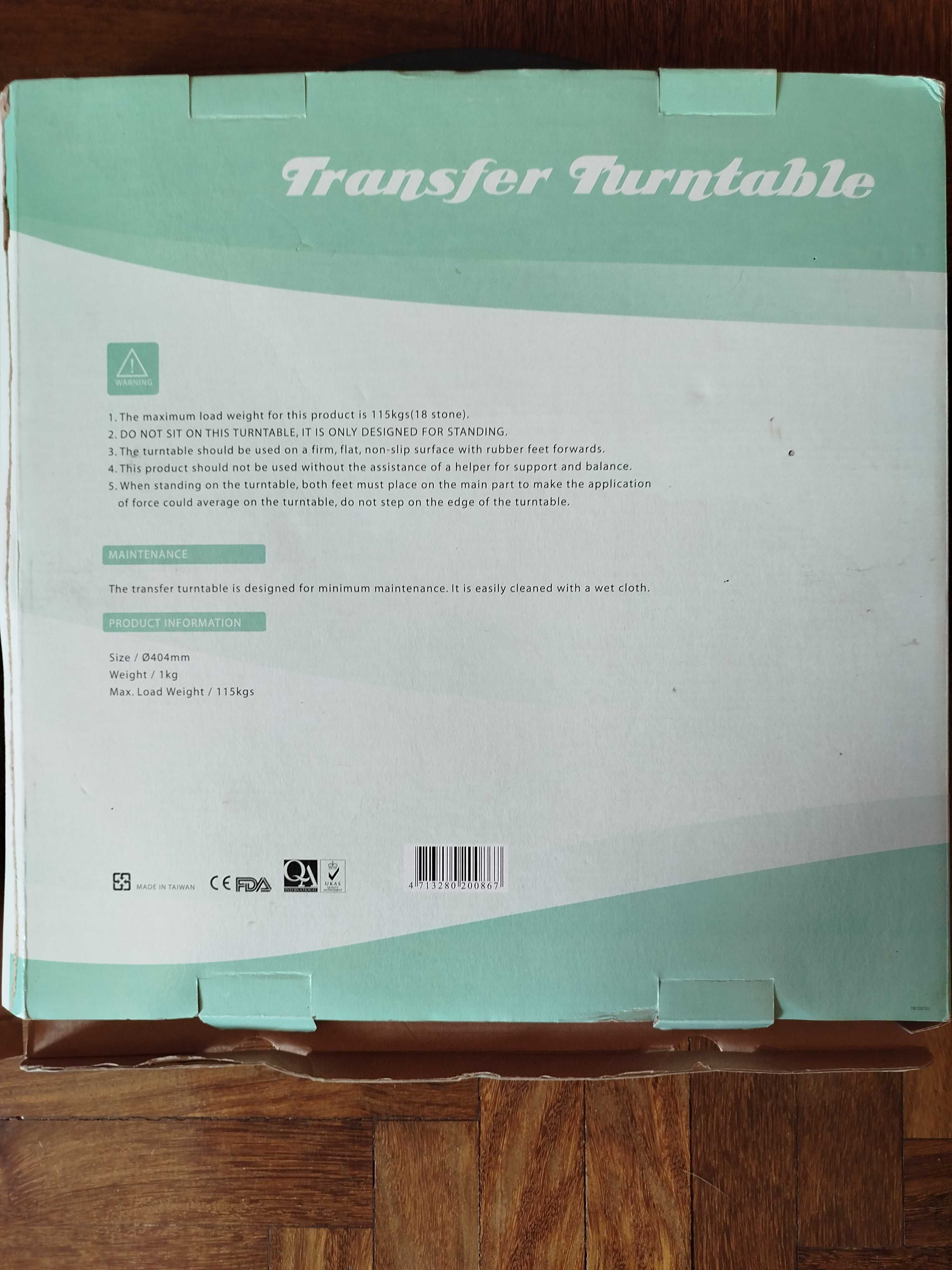 Disco giratório de transferência