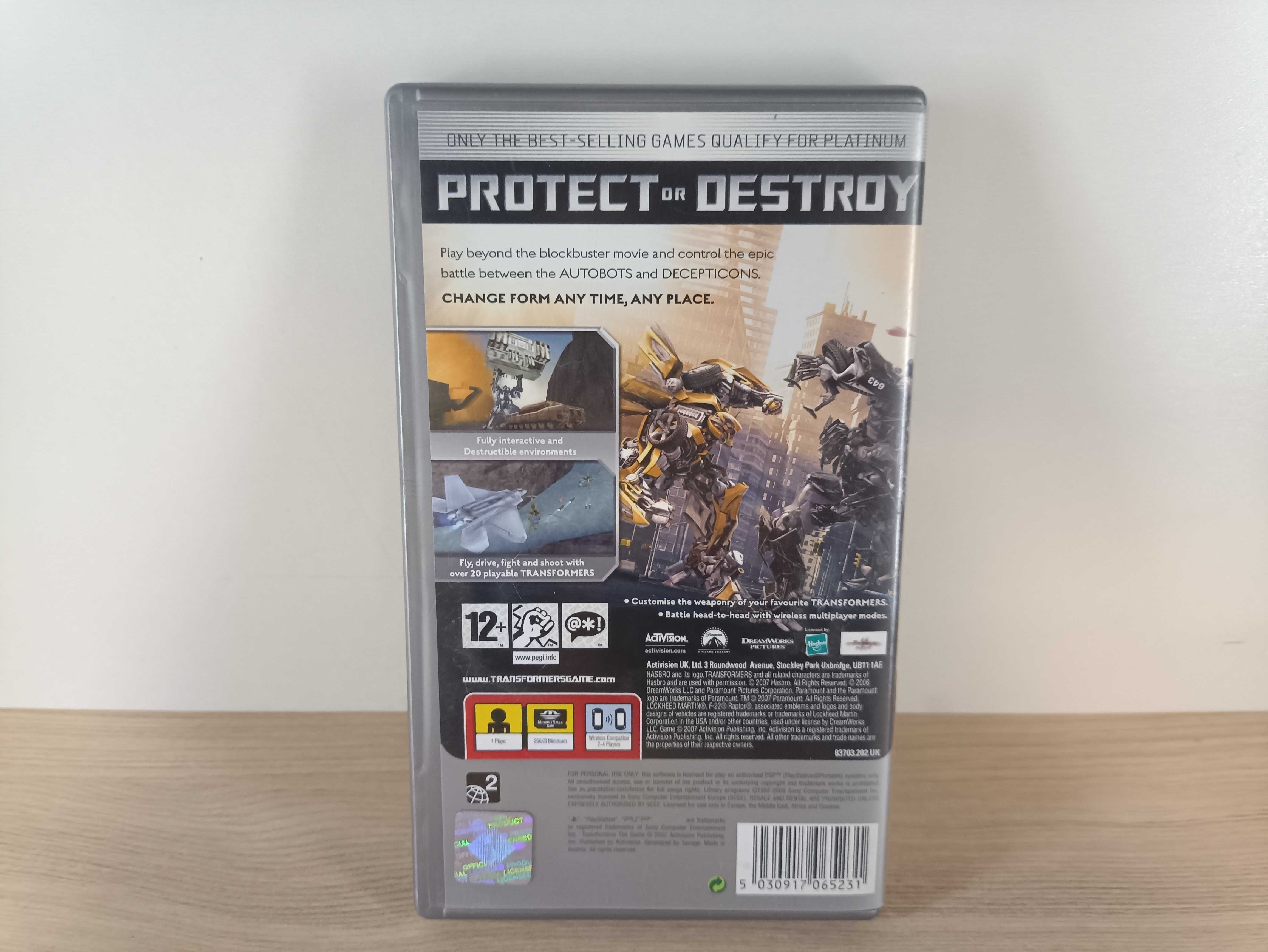 Gra Transformers: The Game na konsolę PSP