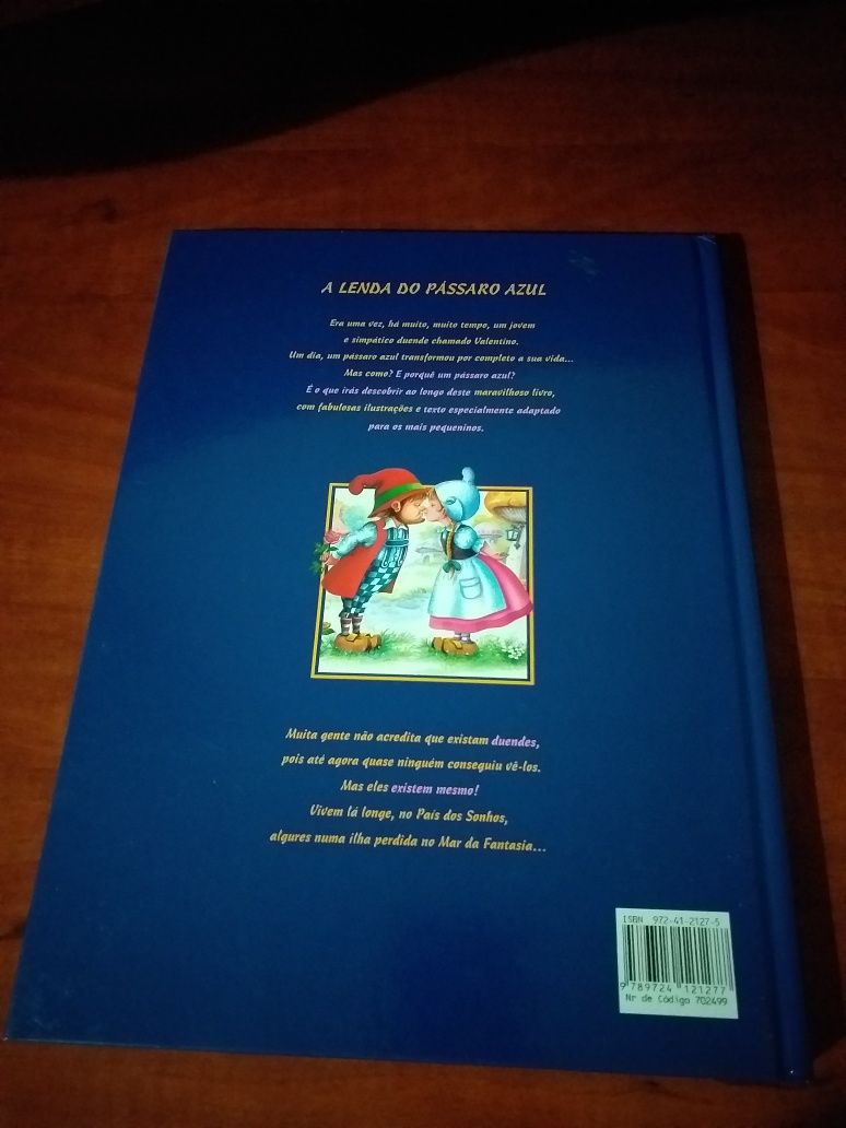 Livro "A Lenda do Pássaro Azul"