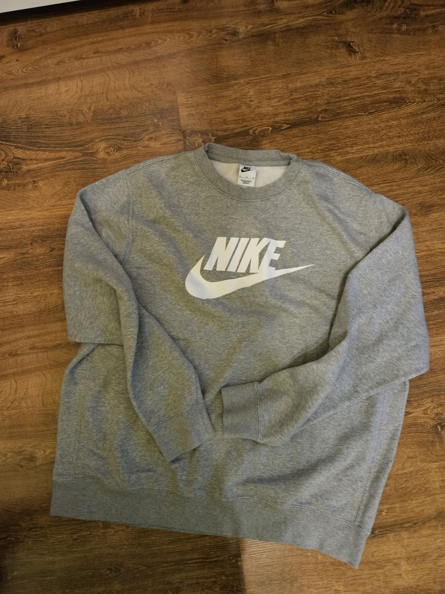 Bluza Nike XL szara ciepła bawełna