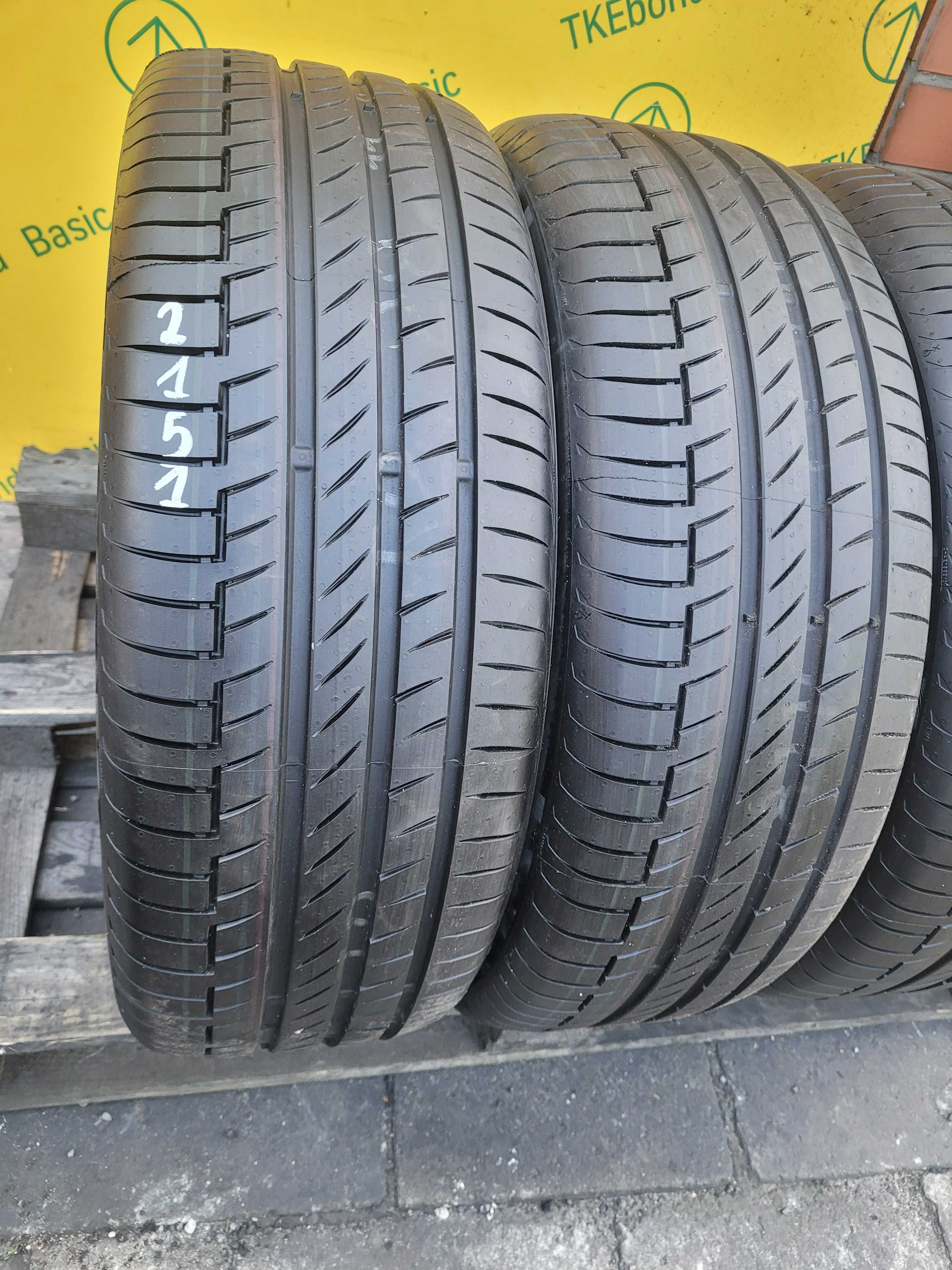 Opony Letnie 215/55R18 Continental PremiumContact 6 4szt Montaż Nowe