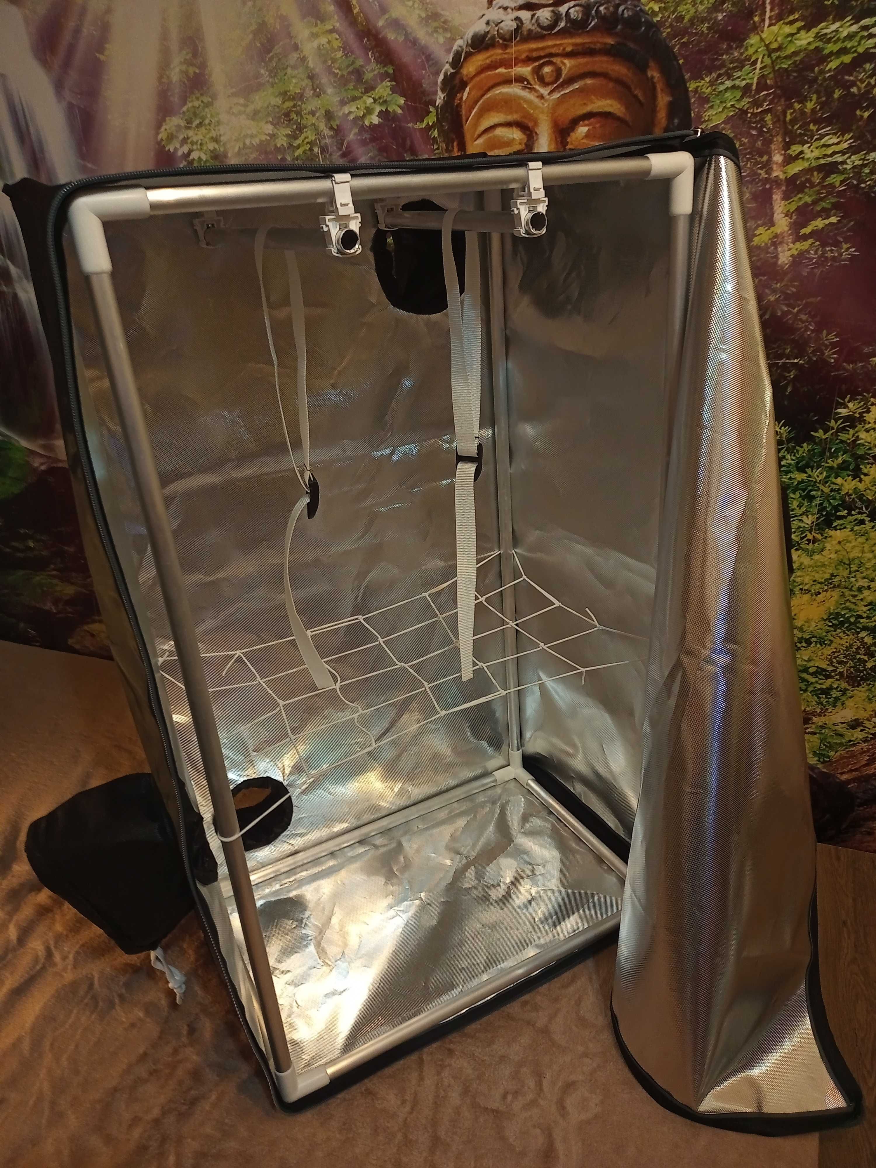 Growbox 60x40x100 mylar tytoń zioła led hps cbd thc szklarnia foliak