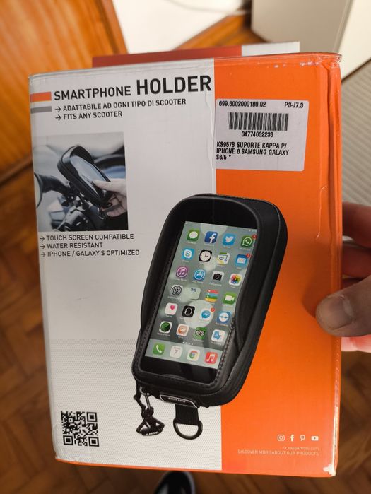 Suporte telemóvel mota kappa givi