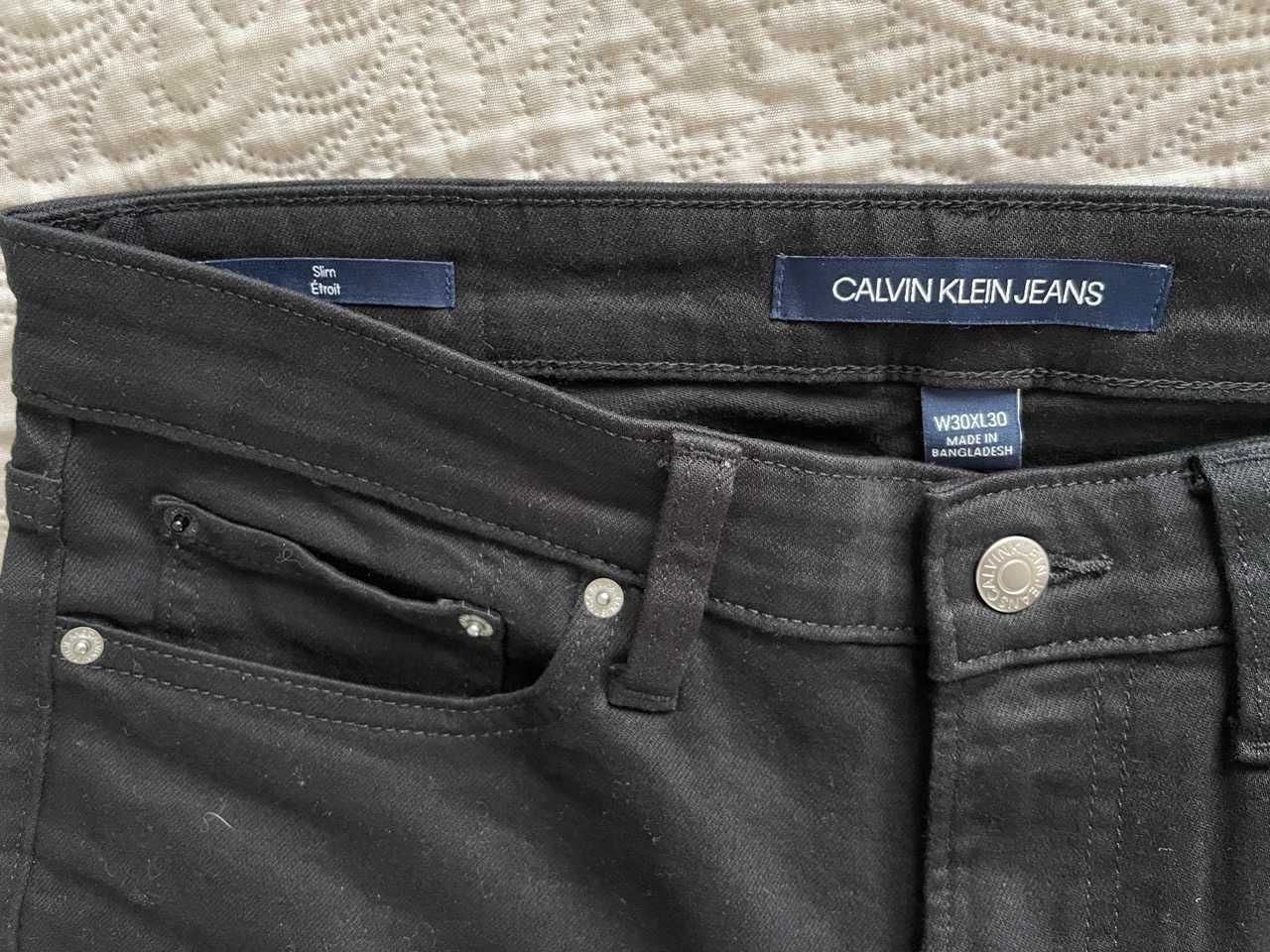 Jeansy Calvin Klein - W30 L30 - czarne