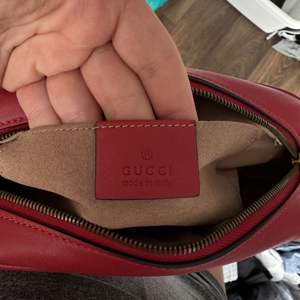 Torebka Gucci czerowna ze zlotym