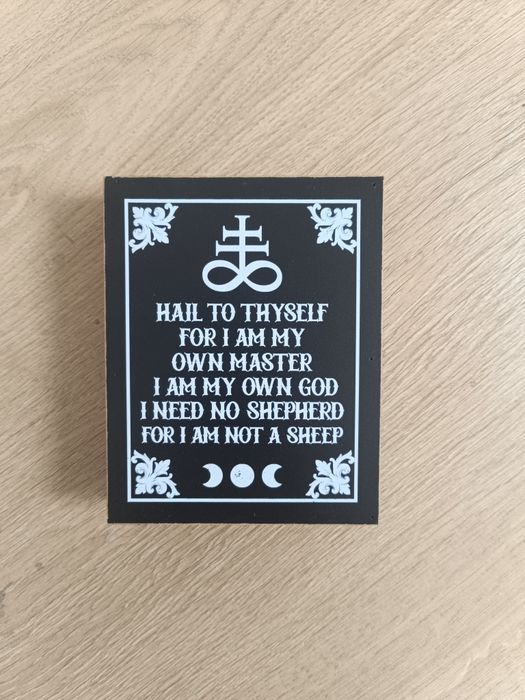 Drewniana tabliczka gotycka