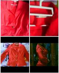 Пиджак красный. 48 размер