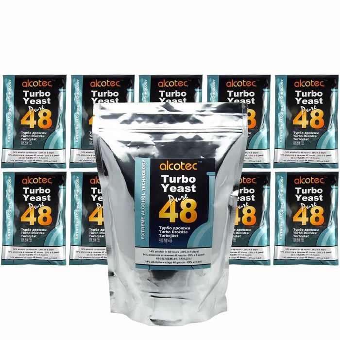 Drożdże Gorzelnicze Alcotec 48 Pure Doypack 1,35 KG Bimber Cukrówka