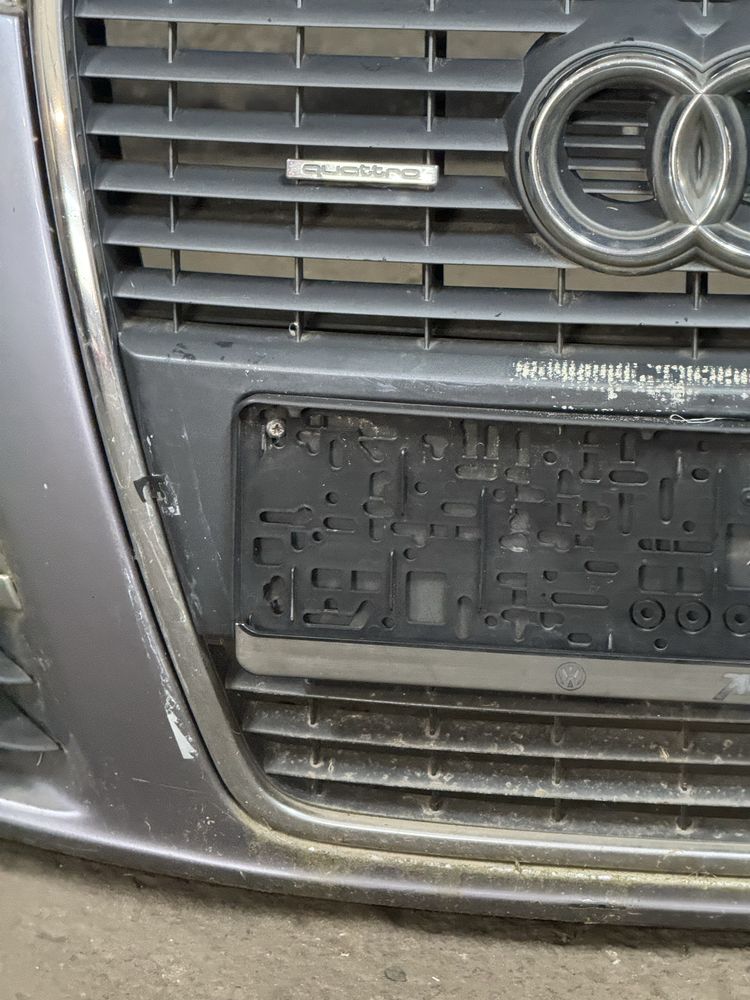 Zderzak Przedni Komplet Spryski Halogeny Grill Audi A6 C6 Przedlift