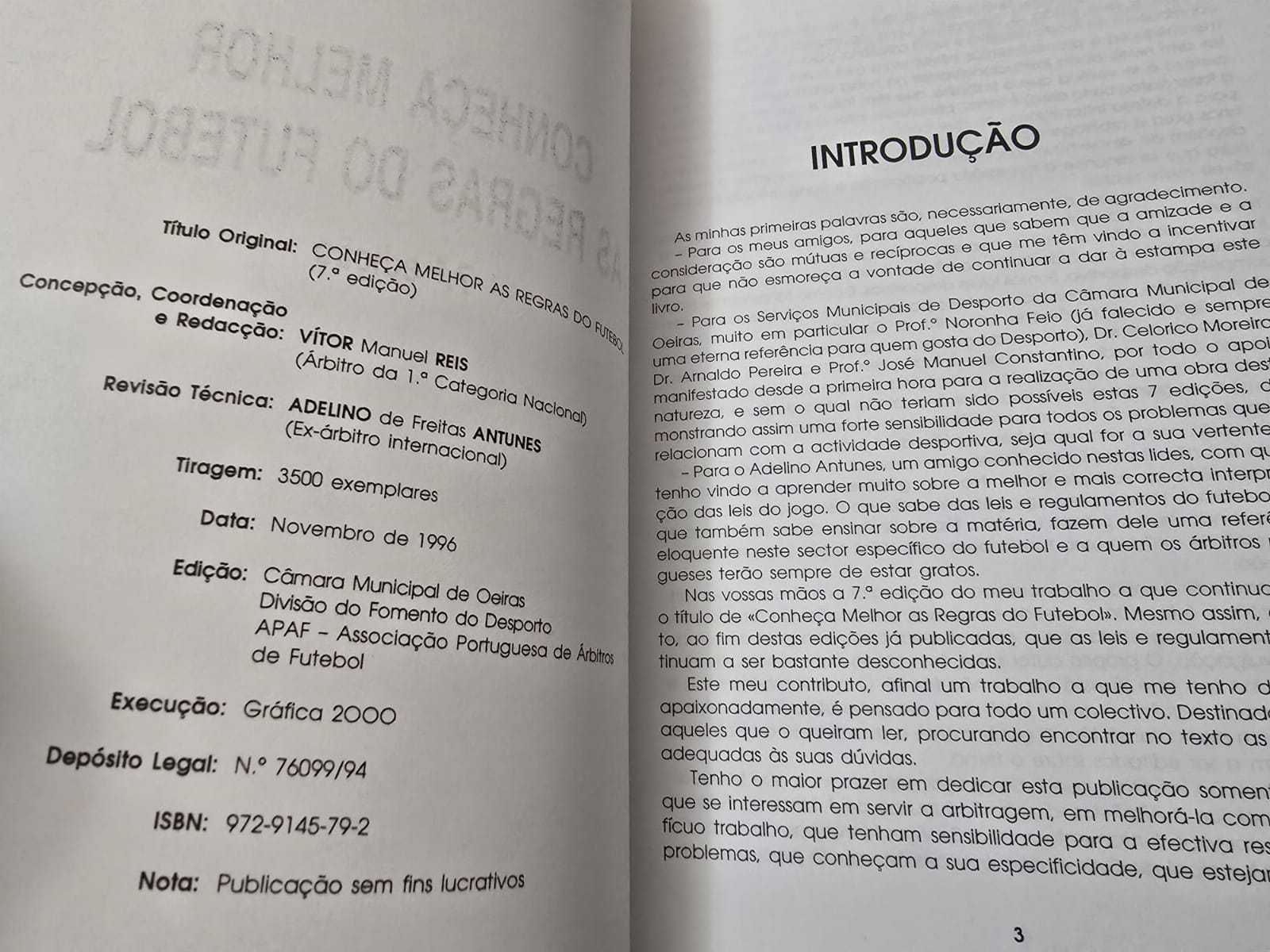 Conheça melhor as Regras do futebol - Vítor Reis