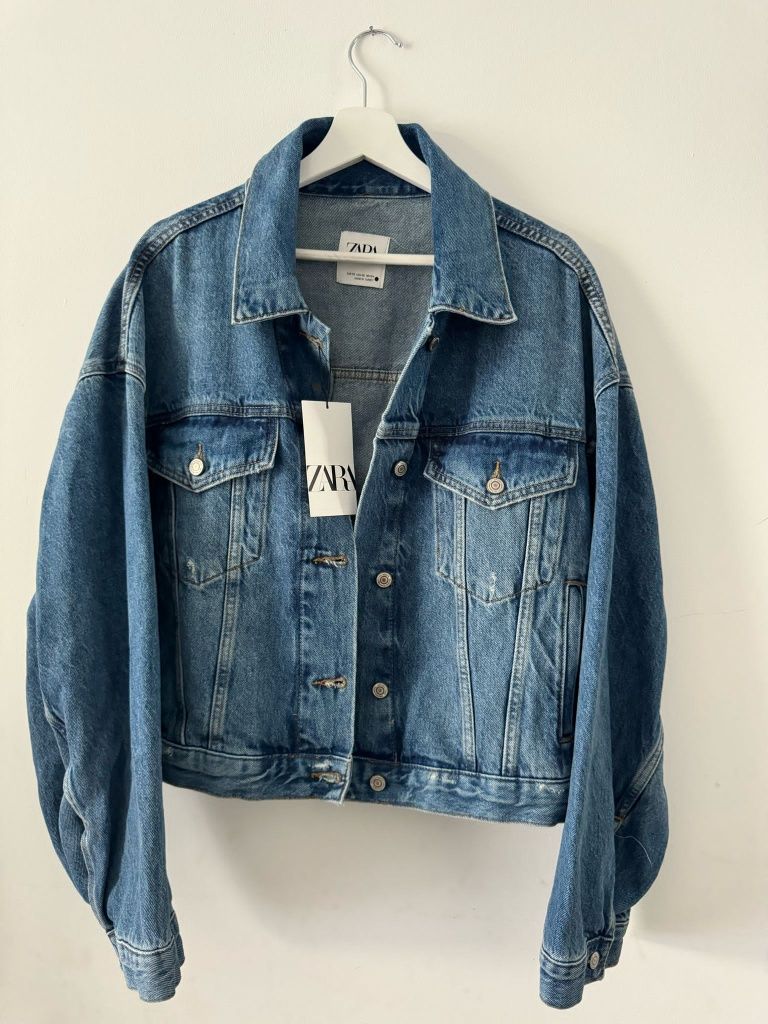 Zara, kurtka jeansowa, katana, wiosenna,Xs/S/M