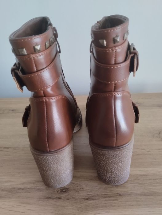 Super Made - Botas de cano médio com salto largo - EU 37