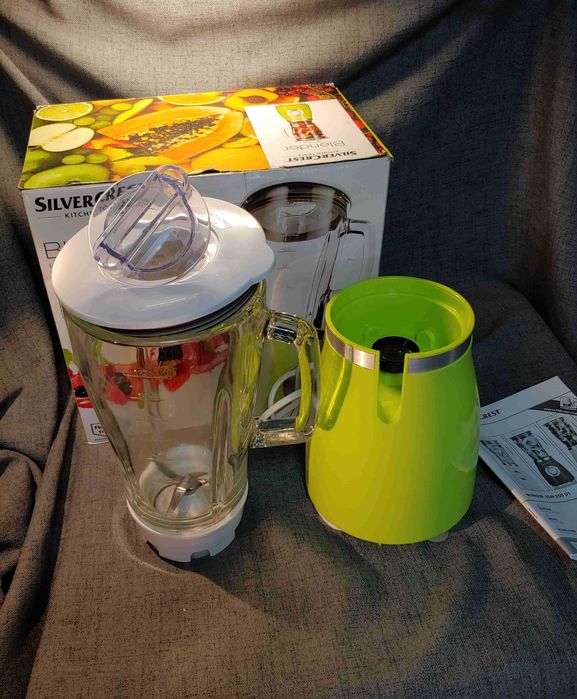 Blender ze szklanym kielichem dzbankiem Silvercrest mikser SSM 550 D1