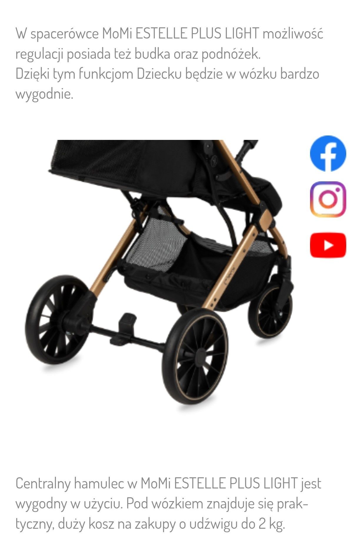 Wózek spacerowy Momi