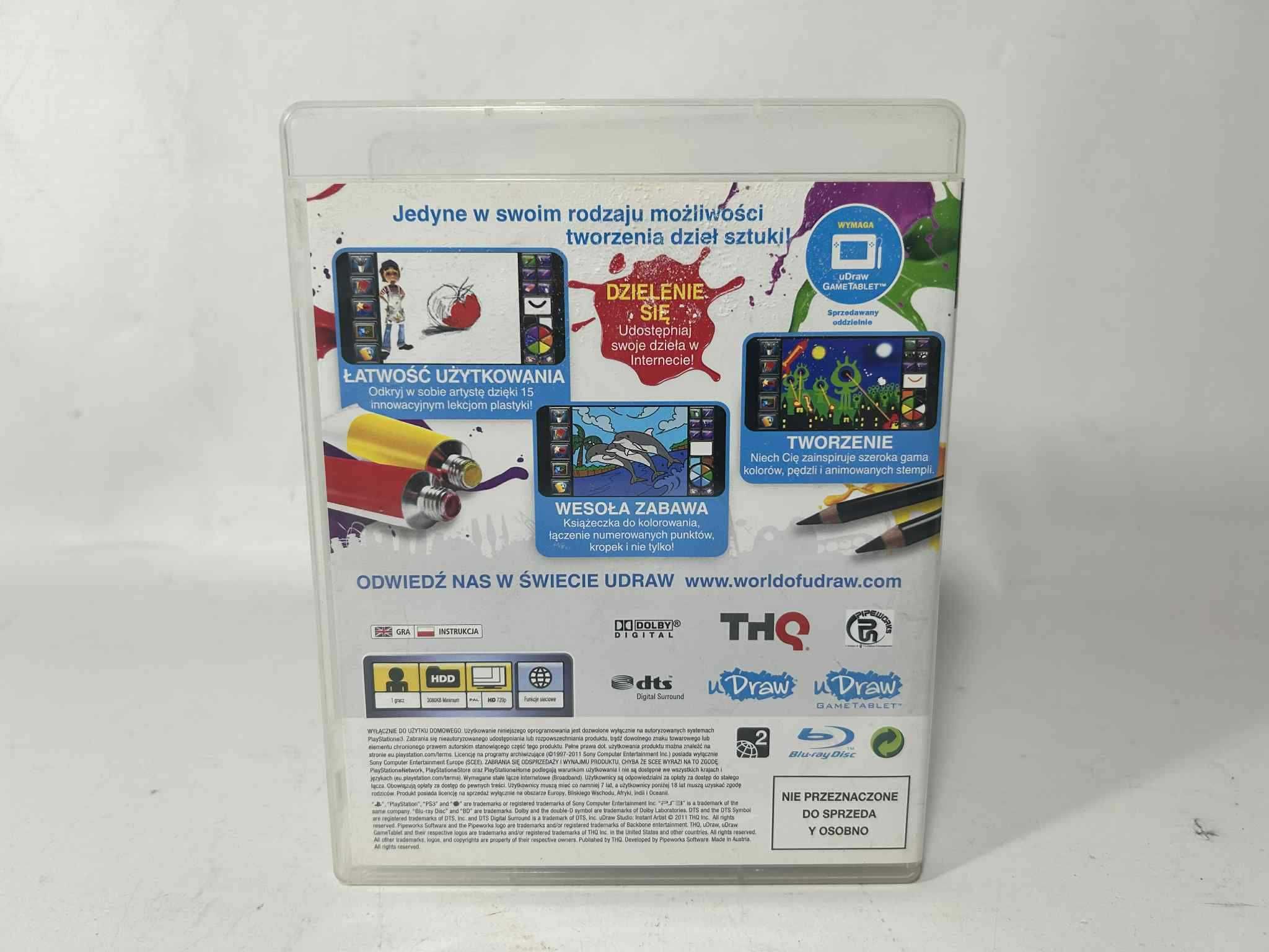 Tablet rysik Udraw studio PlayStation PS3
