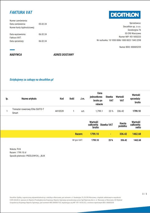 Trenazer rowerowy Elite Suito-T