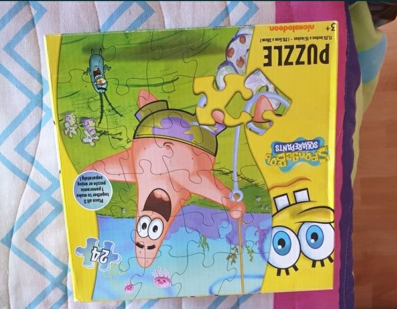 2 Puzzles SPONGE BOB