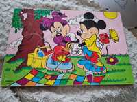 Puzzle Karnan szwedzkie drewniane Disney Myszka Mickey Myszka Minnie