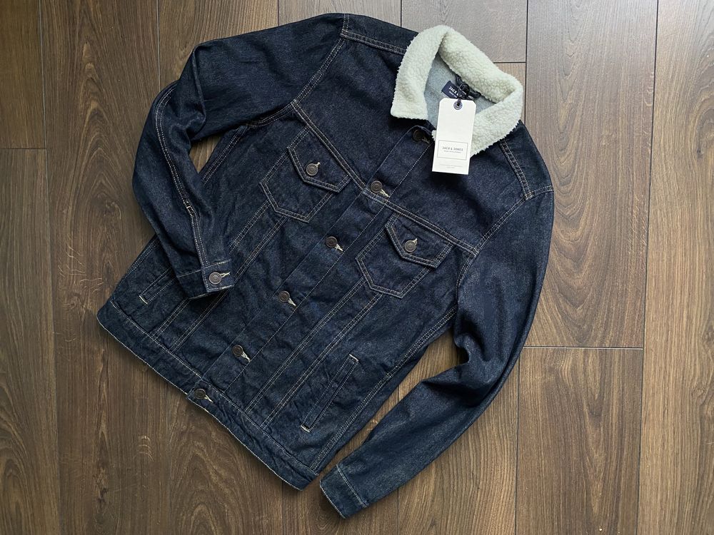 Куртка джинсова Jack & Jones шерпа