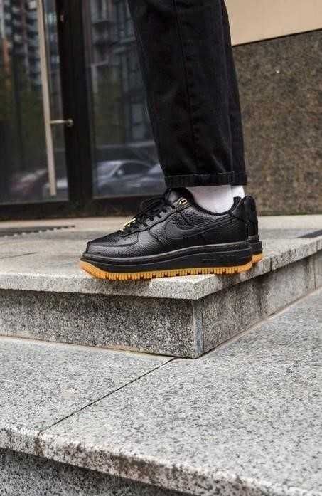 Мужские кроссовки Nike Air Force 1 Luxe Black Gum 41-45 найк аир форс!