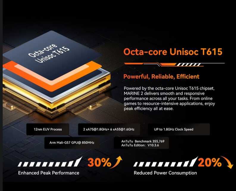 Oscal Marine 2. 12Gb(4+8)/64Gb +SD card 256Gb, 11000ma, NFC