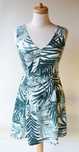 Sukienka H&M XS 34 Liście Wzory Elegancka